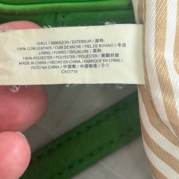 Kate Spade Cobble Hill Marsala FoldOver Convertible Crossbody Bag Green Leather - Picture 6 of 15